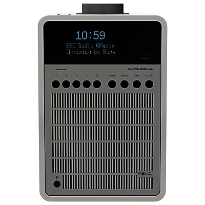 Revo SuperSignal DAB/FM Bluetooth Radio Matt White/Silver